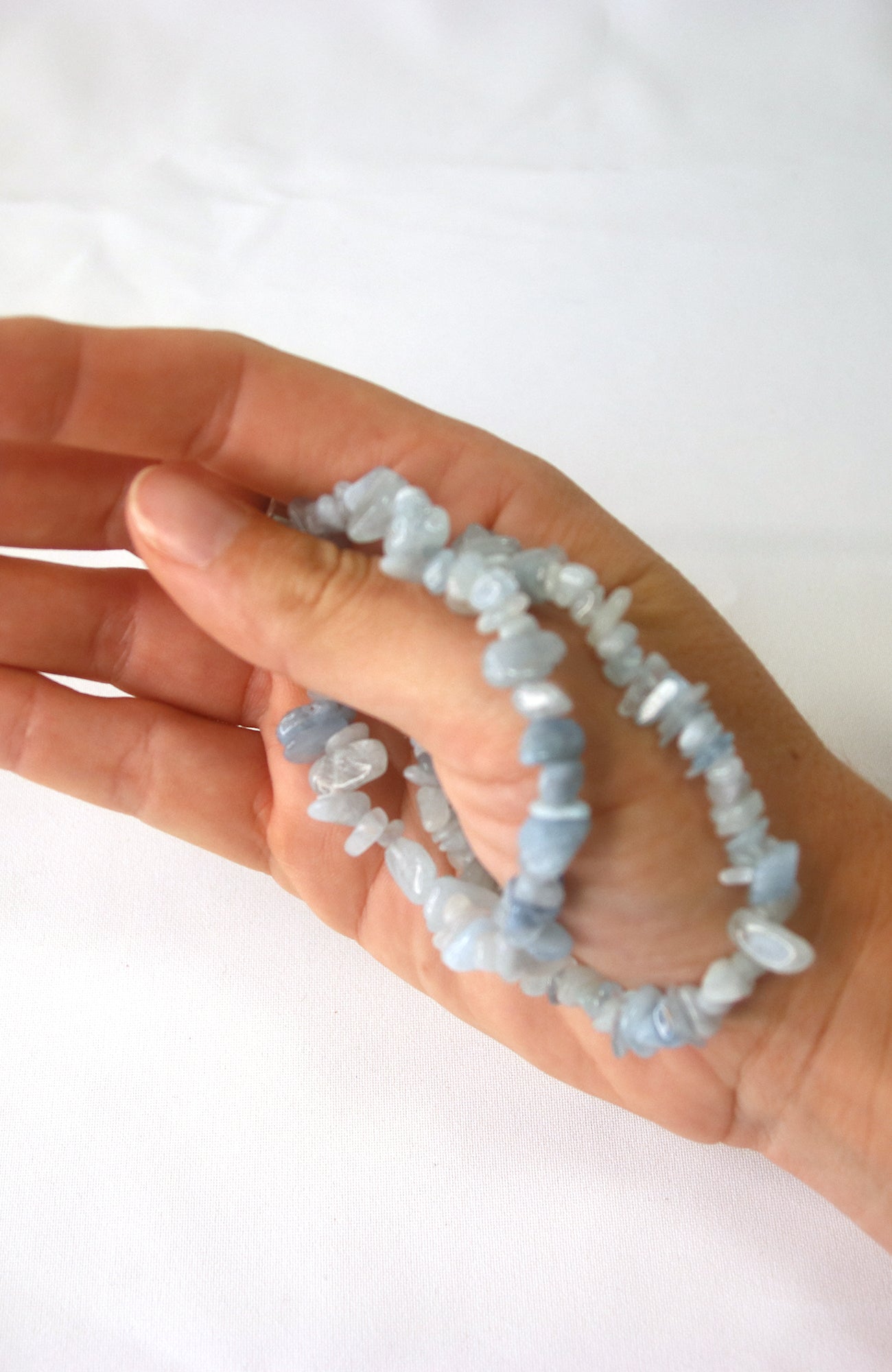 Aquamarine Chip Bracelet AA